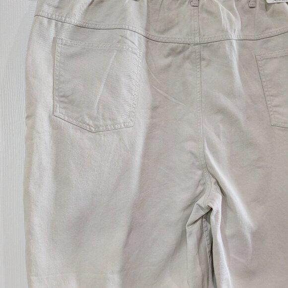 Duke Men's Relaxed Fit Jean Shorts Size 48 Light Beige NWT, 100% Cotton, Elastic - Picture 7 of 13